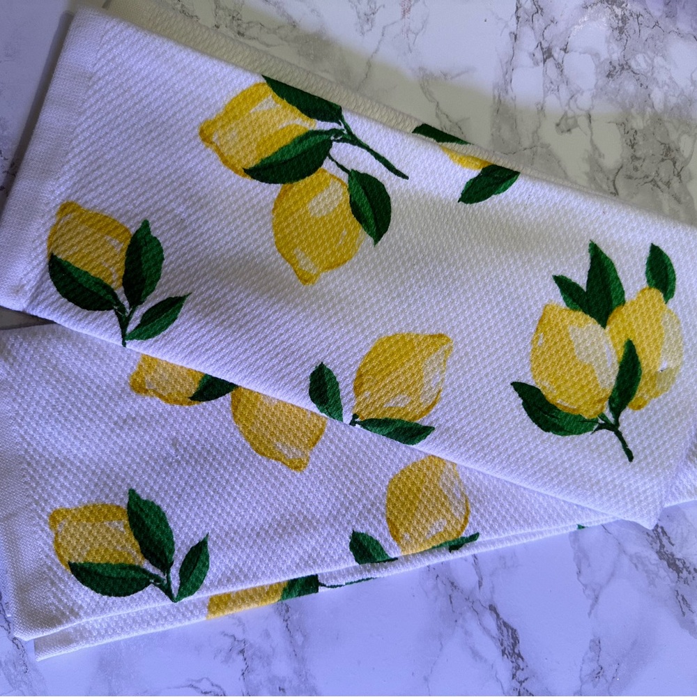 Kate spade lemon dish towels - Picture 4 of 4